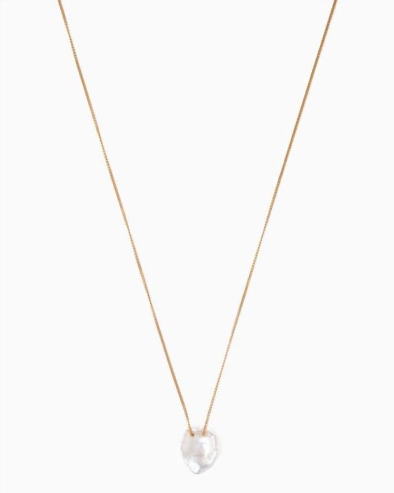 Front of a size O/S Pearl Necklace in Pearl in Pearl by CHAN LUU. | dia_product_style_image_id:331075